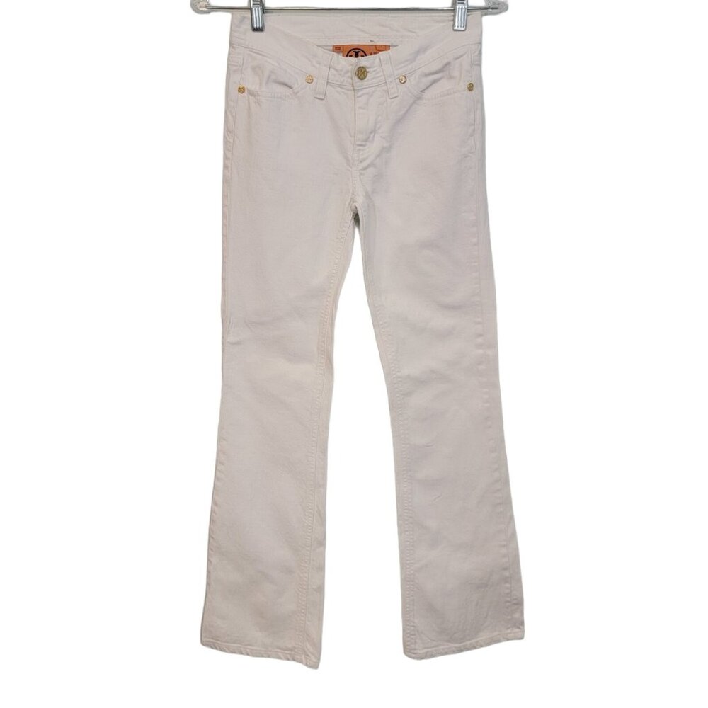 White Tory Burch Boot Cut Jeans Wide Leg Size 24‎ Women's Pants